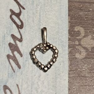 Sterling Silver 925 Heart Charm Pendant